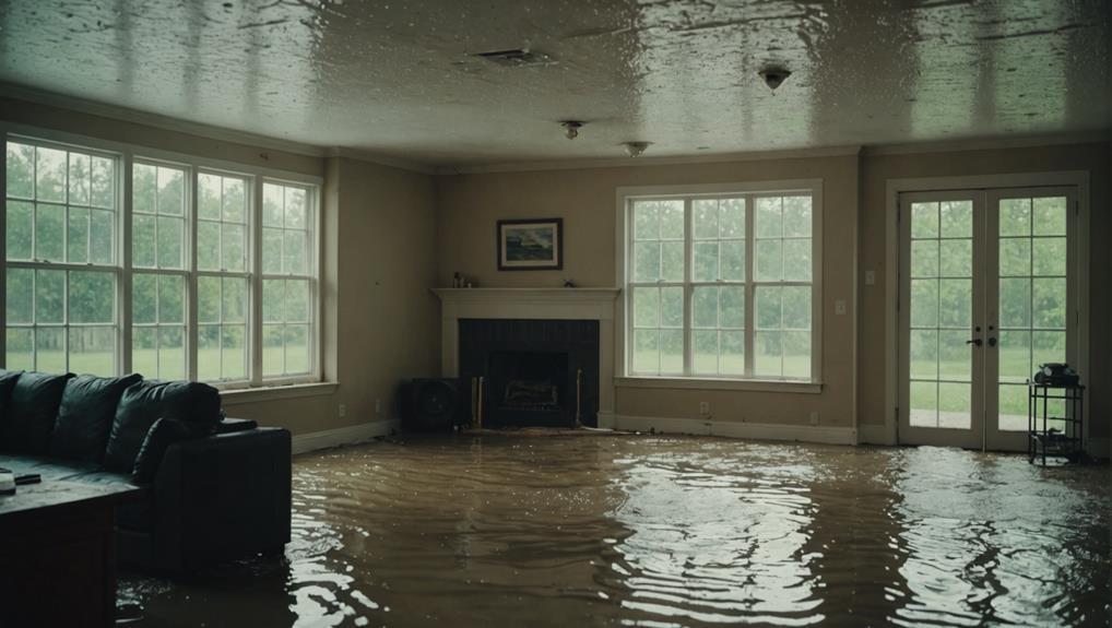 IICRC-certified water damage restoration technicians extracting floodwater from a Winston-Salem, NC home using truck-mount pumps
